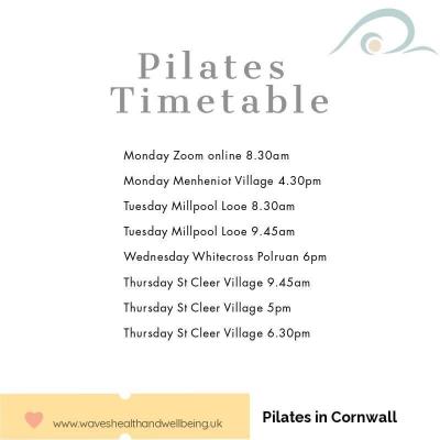 Pilates Timetable