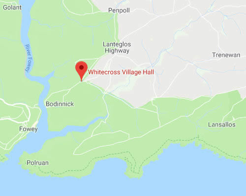 Location map for Whitecross Village Hall